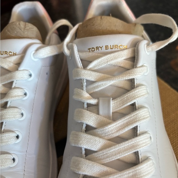Tory Burch White and Pink Sneakers - Picture 5 of 13